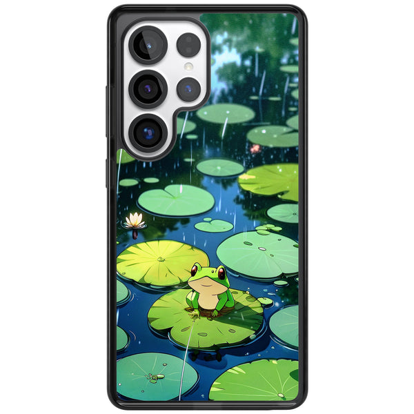 Frog In Lily Pond