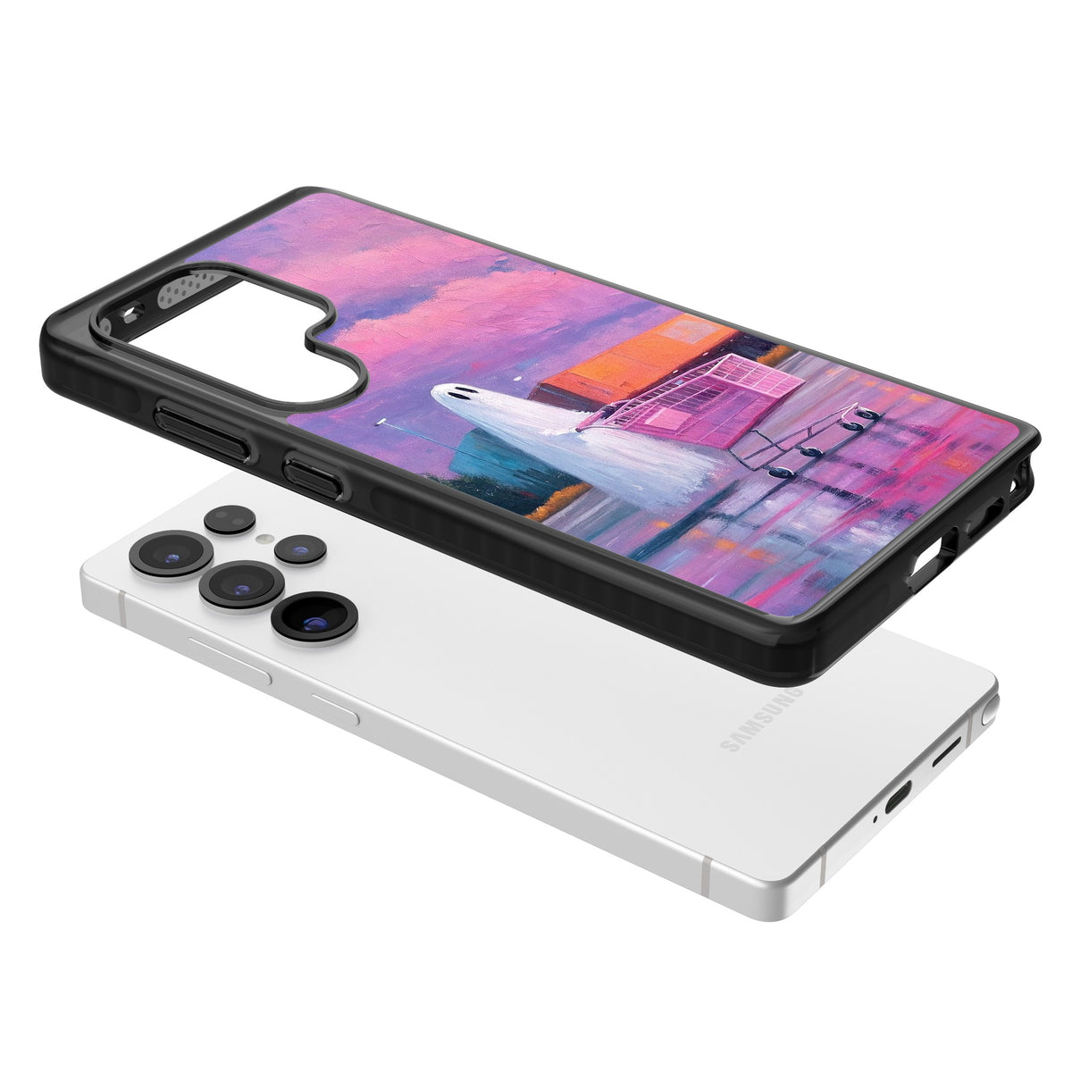A Ghost's Errand Samsung S25 Ultra / Samsung S26 Ultra Impact Black Phone Case angled