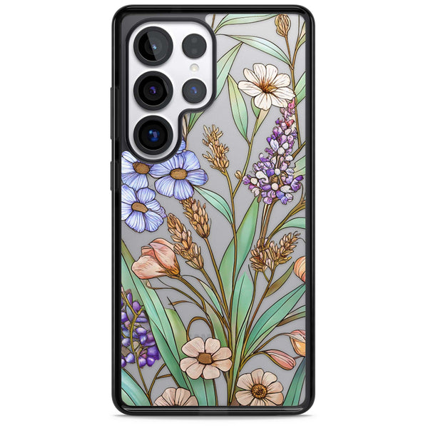 Glass Lavenders & Daisies