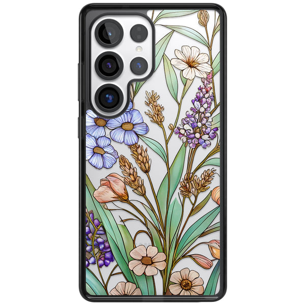 Glass Lavenders & Daisies