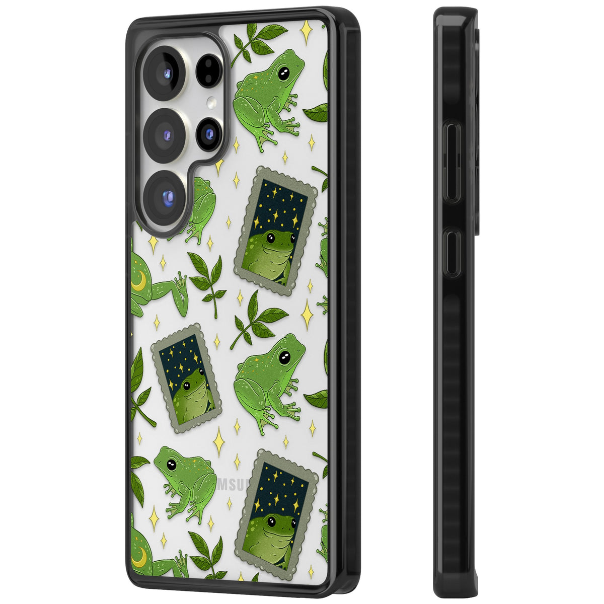 Starry Frog Stamps Samsung S25 Ultra / Samsung S26 Ultra Impact Black Phone Case side