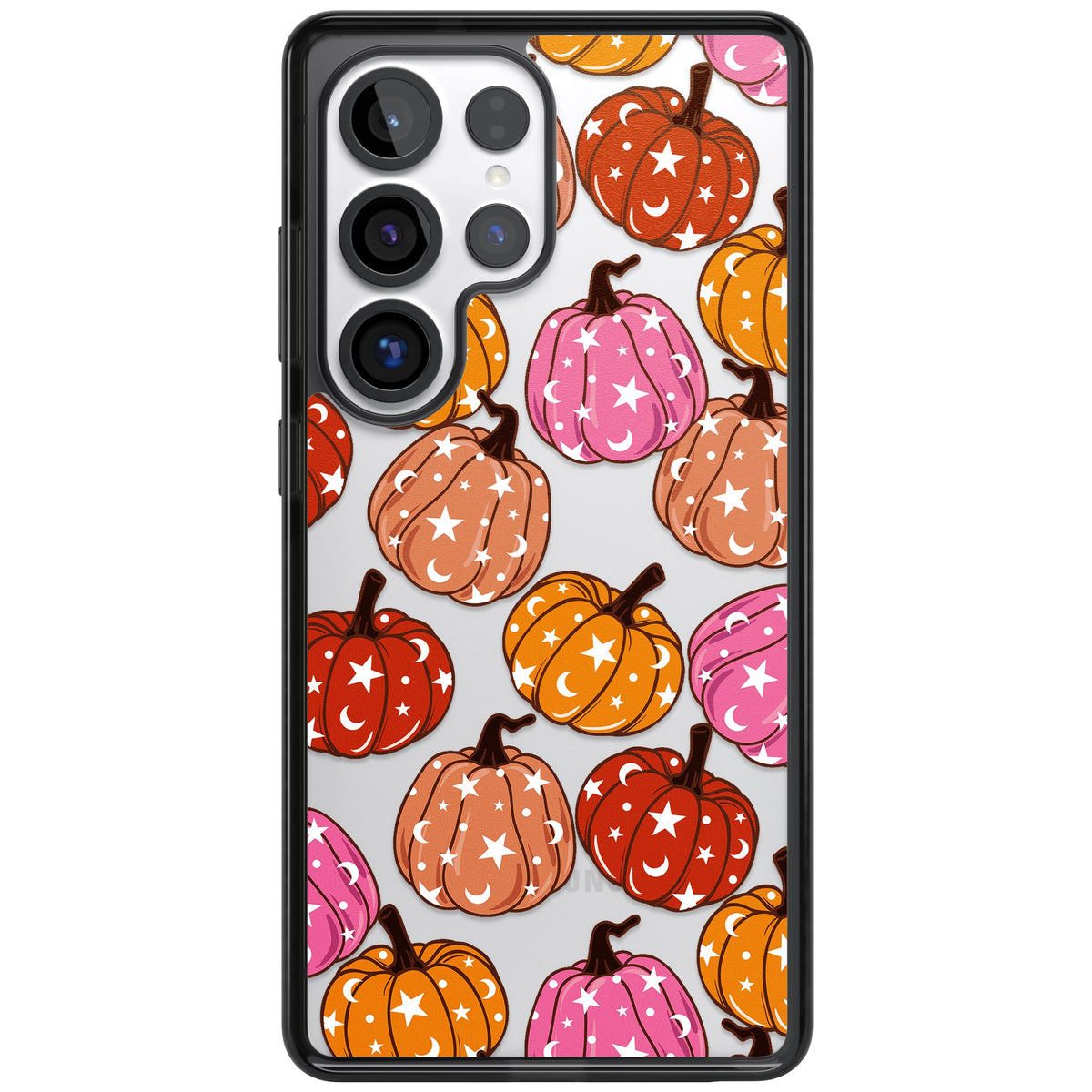 Pumpkin Starfall Pattern Samsung S25 Ultra / Samsung S26 Ultra Impact Black Phone Case front