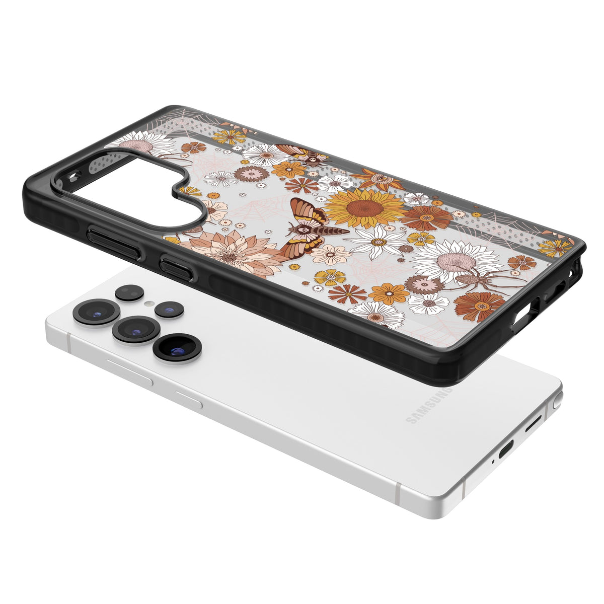 Halloween Wildlife Samsung S25 Ultra / Samsung S26 Ultra Impact Black Phone Case angled