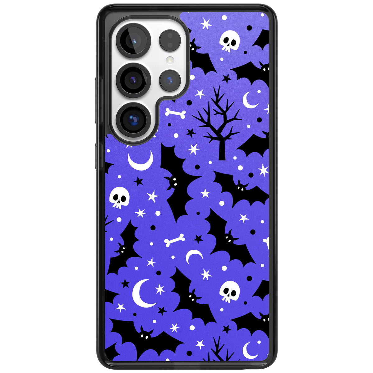 Bats N' Bones Pattern Samsung S25 Ultra / Samsung S26 Ultra Impact Black Phone Case front