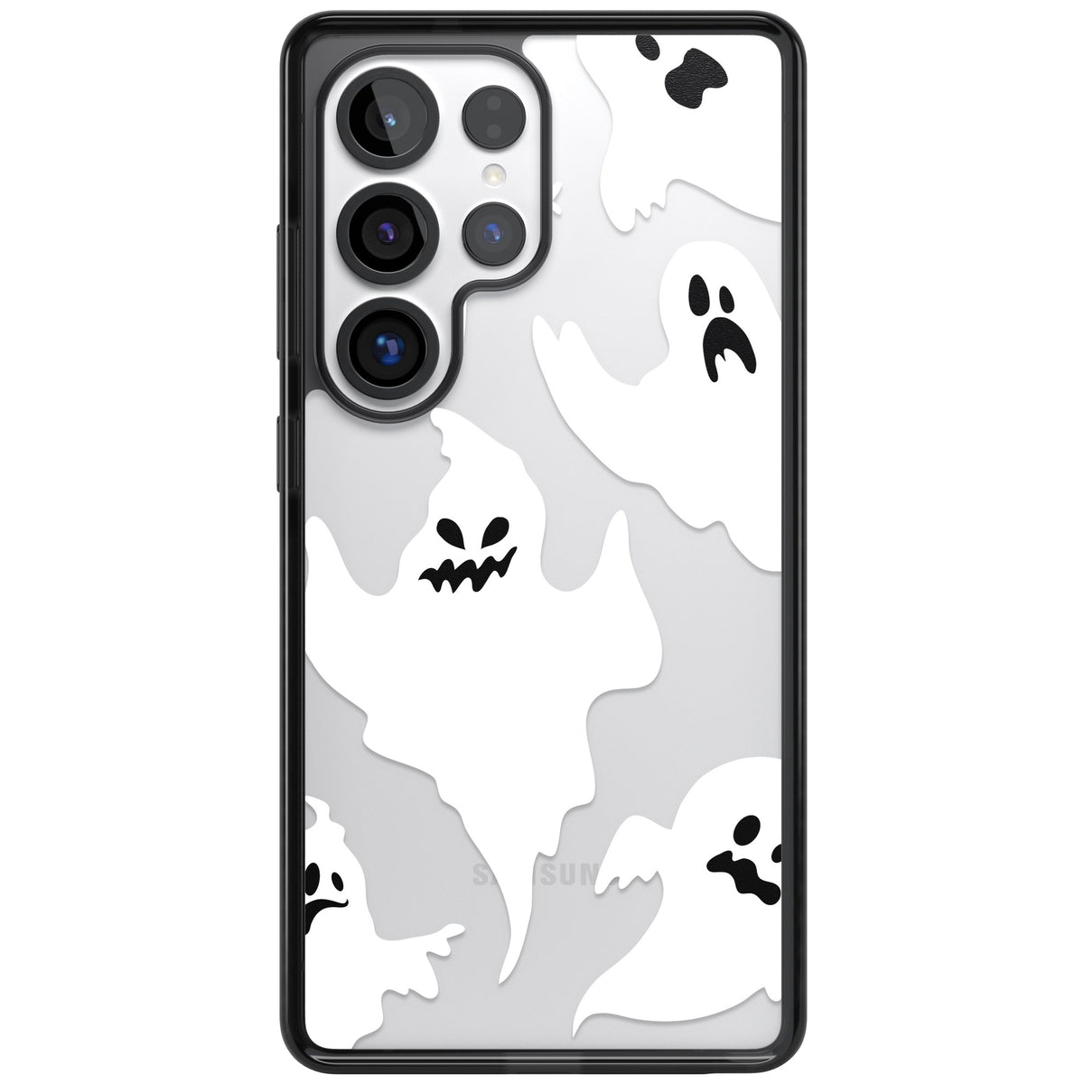 Ghost Pattern Samsung S25 Ultra / Samsung S26 Ultra Impact Black Phone Case front