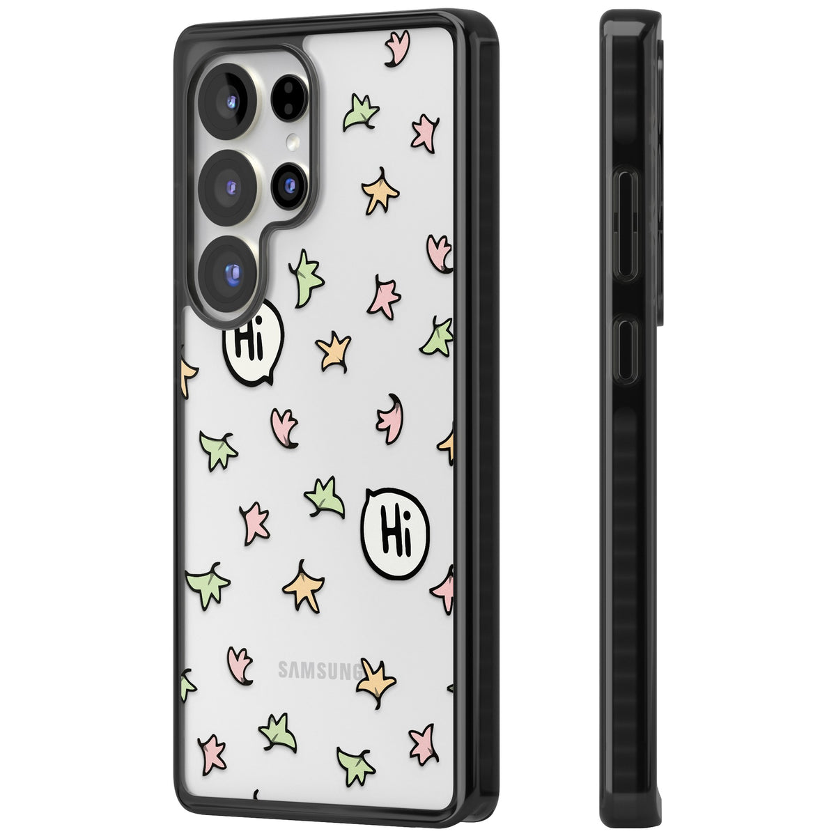 Heartstopper Leaves Samsung S25 Ultra / Samsung S26 Ultra Impact Black Phone Case side