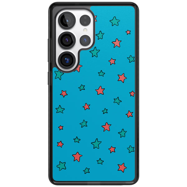 Blue Heartstopper Stars Pattern