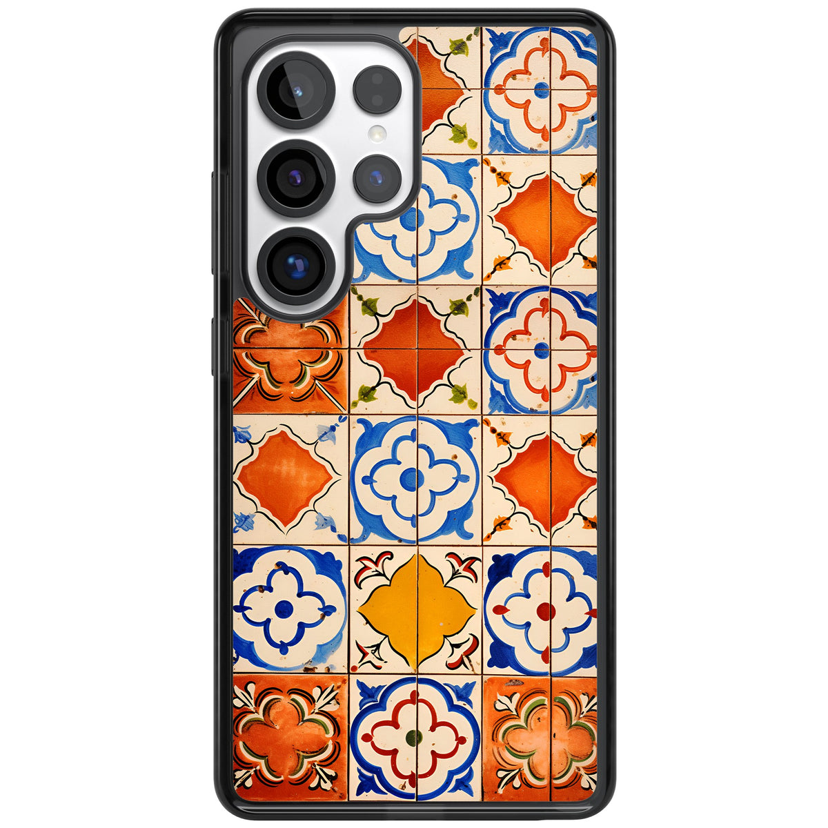 Spanish Mosaic Samsung S25 Ultra / Samsung S26 Ultra Impact Black Phone Case front