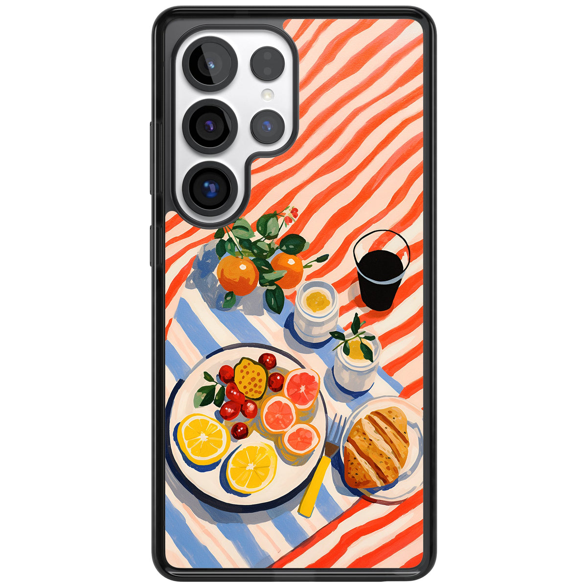 Citrus Picnic Samsung S25 Ultra / Samsung S26 Ultra Impact Black Phone Case front