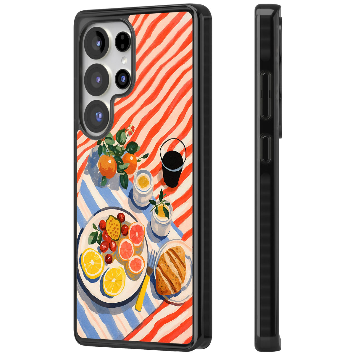Citrus Picnic Samsung S25 Ultra / Samsung S26 Ultra Impact Black Phone Case side