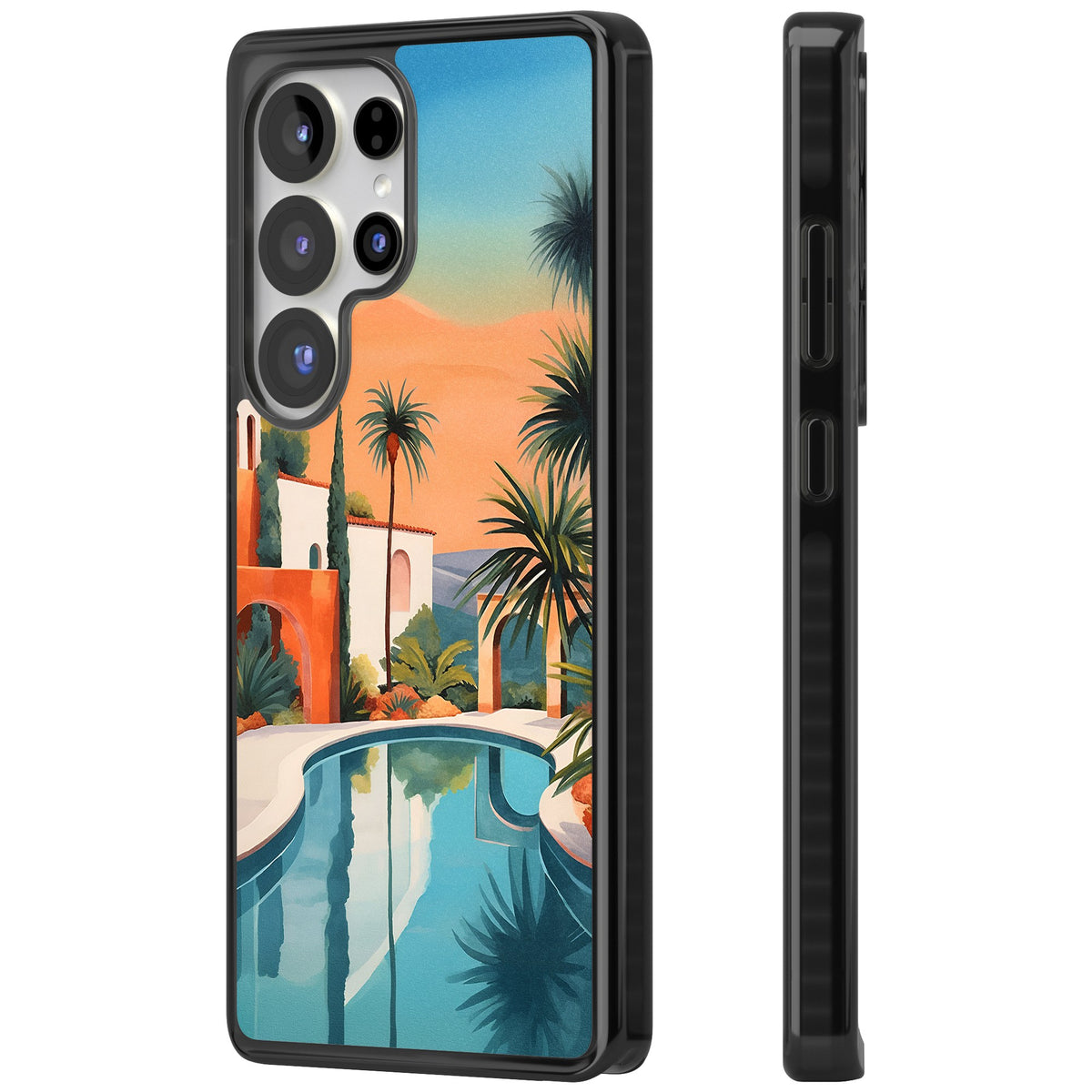 Villa Sunset Samsung S25 Ultra / Samsung S26 Ultra Impact Black Phone Case side