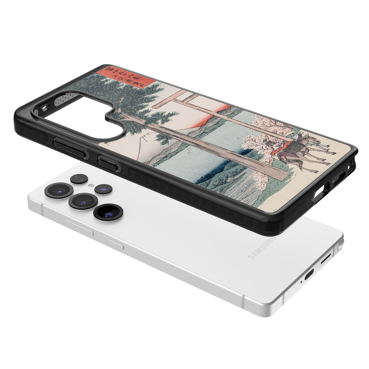 Gates To Mt. Fuji Samsung S25 Ultra / Samsung S26 Ultra Impact Black Phone Case angled