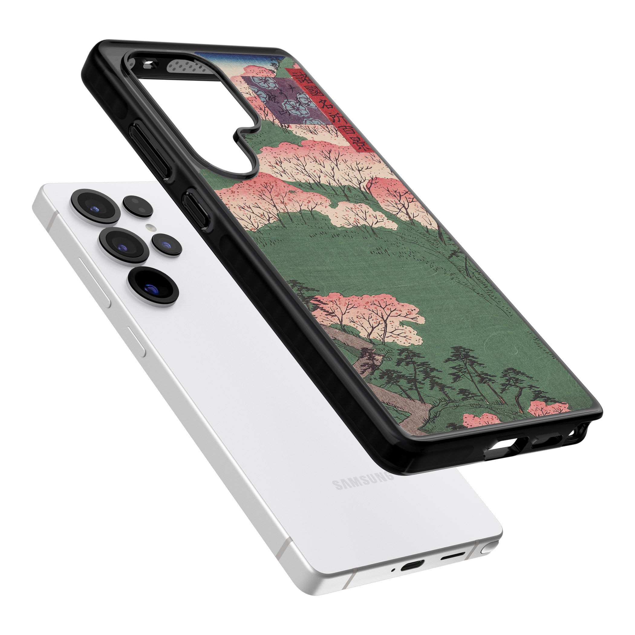 Japanese Illustration Cherry Blossom Forest