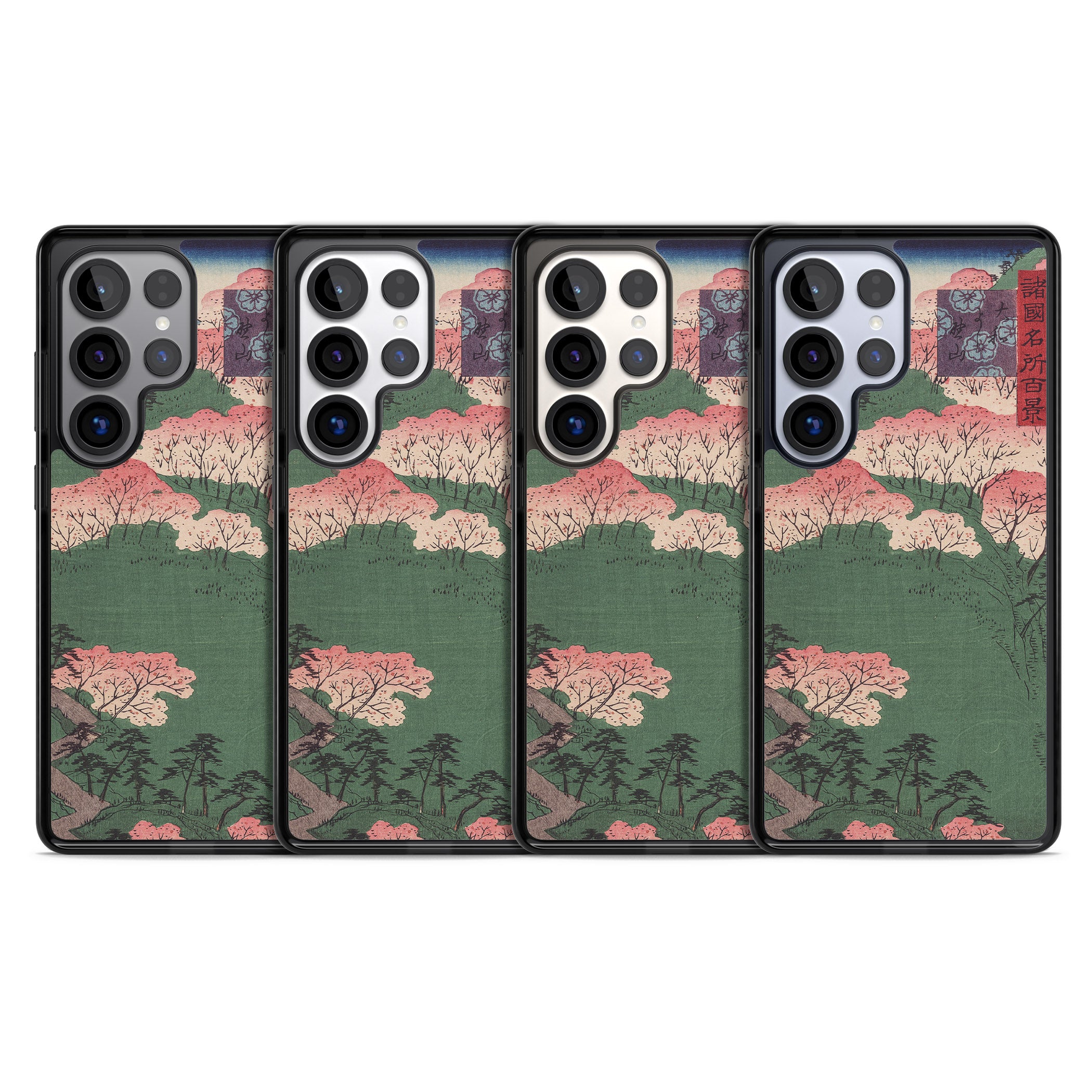 Japanese Illustration Cherry Blossom Forest