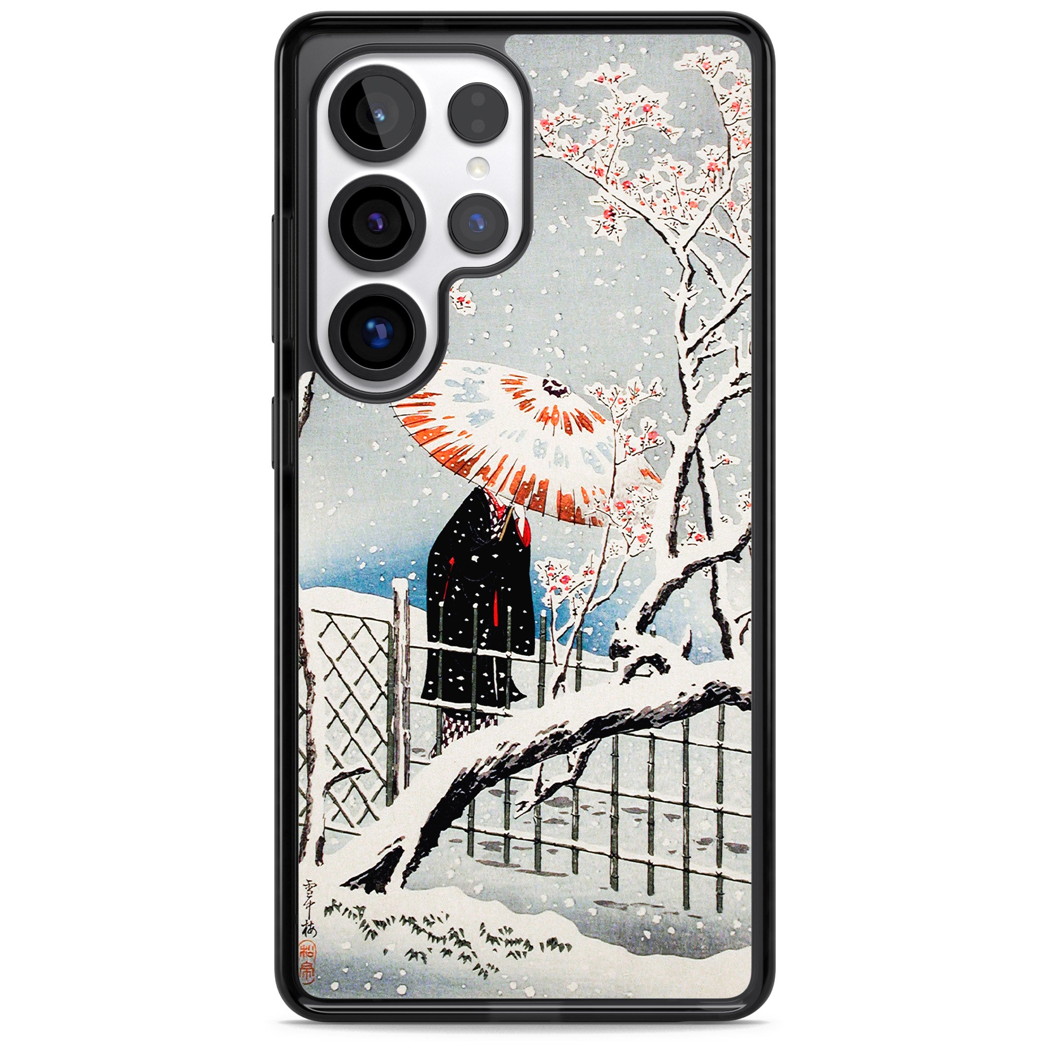 Plum Tree In Snow By Hiroaki Takahashi