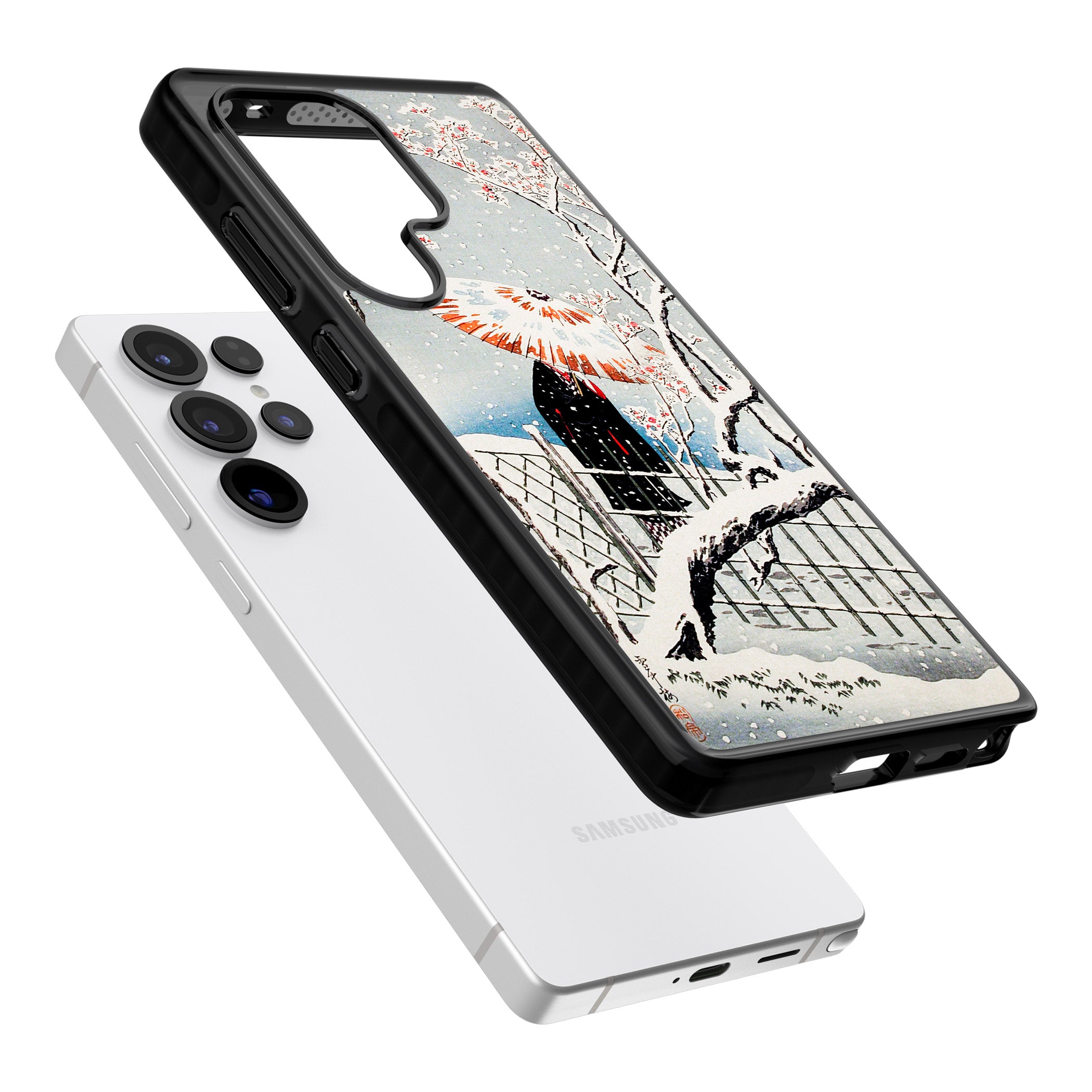 Plum Tree In Snow By Hiroaki Takahashi