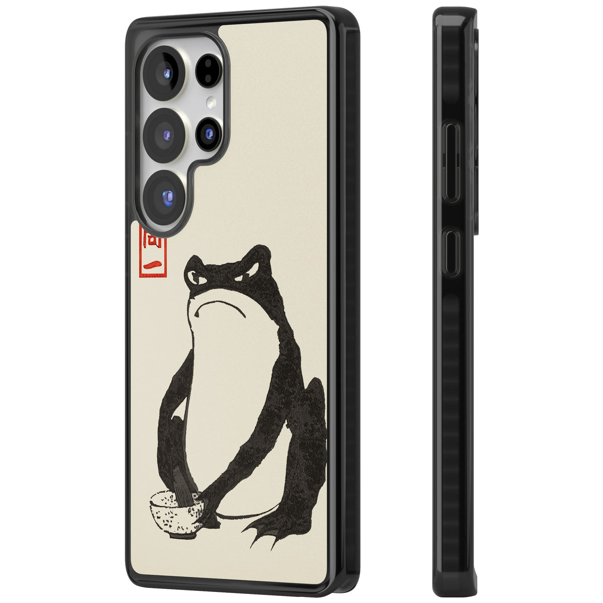 Matsumoto Hoji Grumpy Toad Samsung S25 Ultra / Samsung S26 Ultra Impact Black Phone Case side
