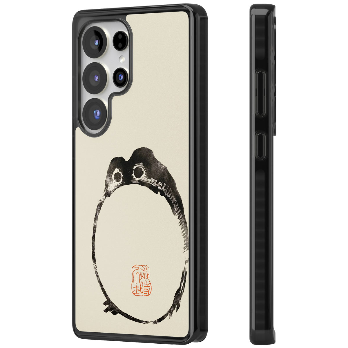 Matsumoto Hoji Round Frog Samsung S25 Ultra / Samsung S26 Ultra Impact Black Phone Case side
