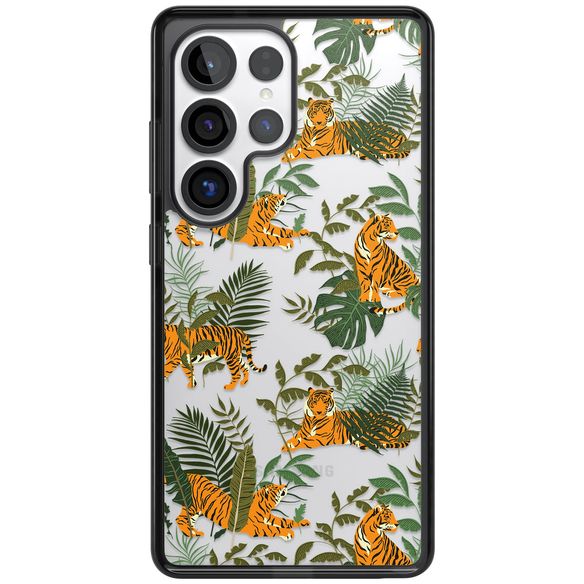 Tiger & Fern Jungle Samsung S25 Ultra / Samsung S26 Ultra Impact Black Phone Case front
