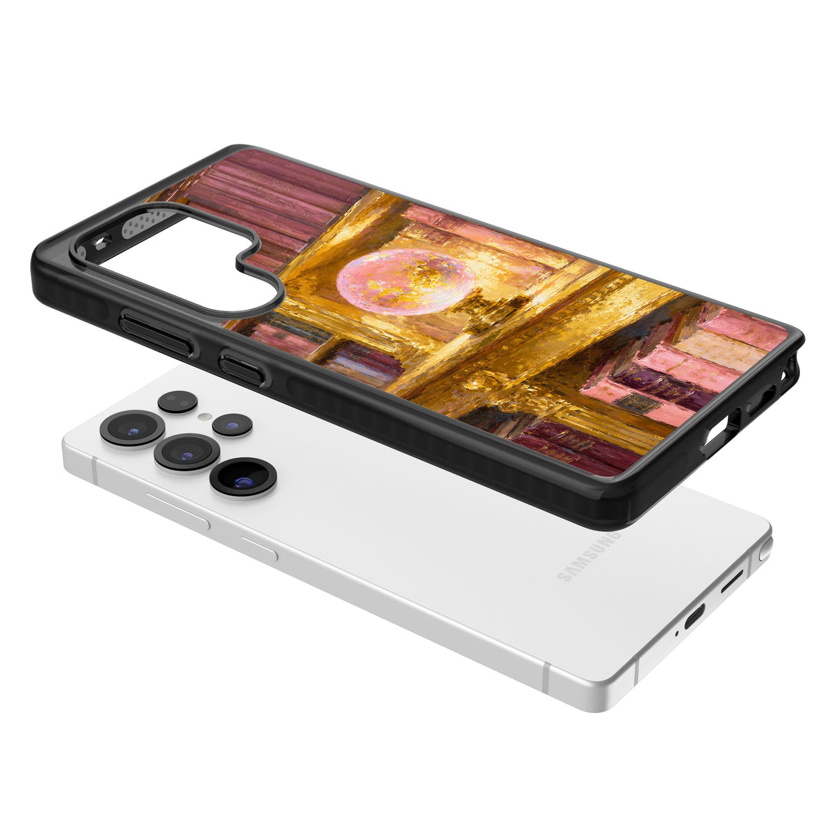 Gilded Library Samsung S25 Ultra / Samsung S26 Ultra Impact Black Phone Case angled