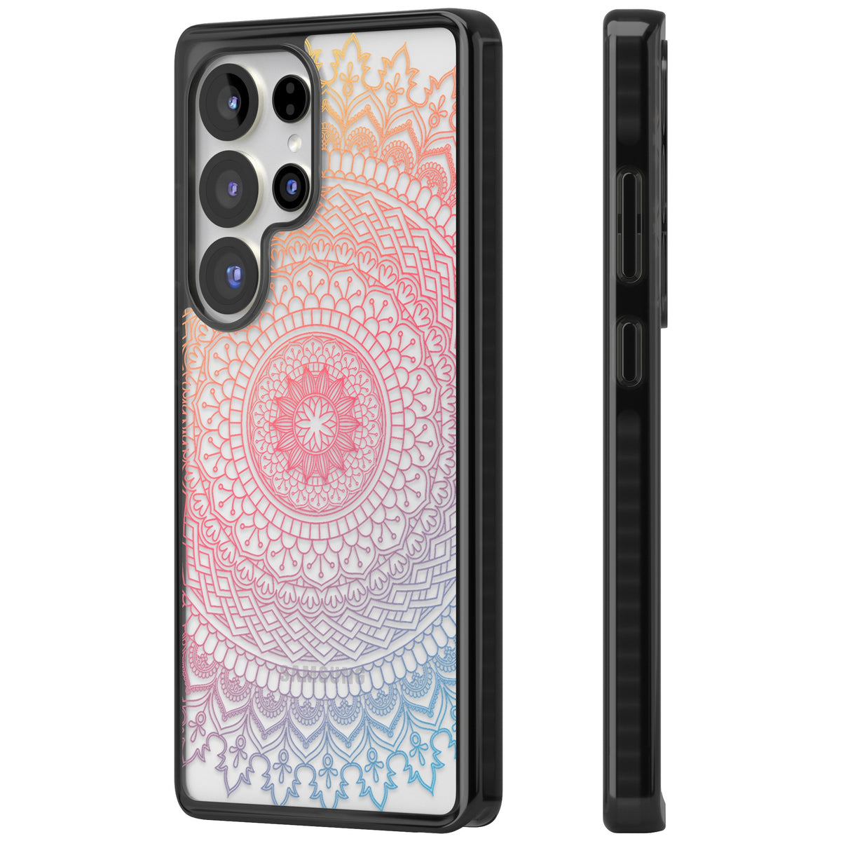 Pastel Mandala Samsung S25 Ultra / Samsung S26 Ultra Impact Black Phone Case side