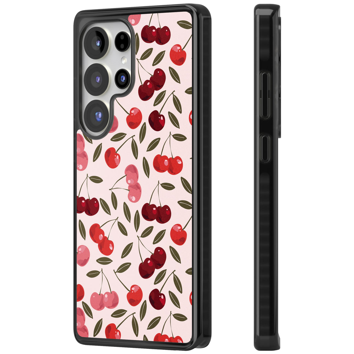 Cherry On Top (Pink) Samsung S25 Ultra / Samsung S26 Ultra Impact Black Phone Case side