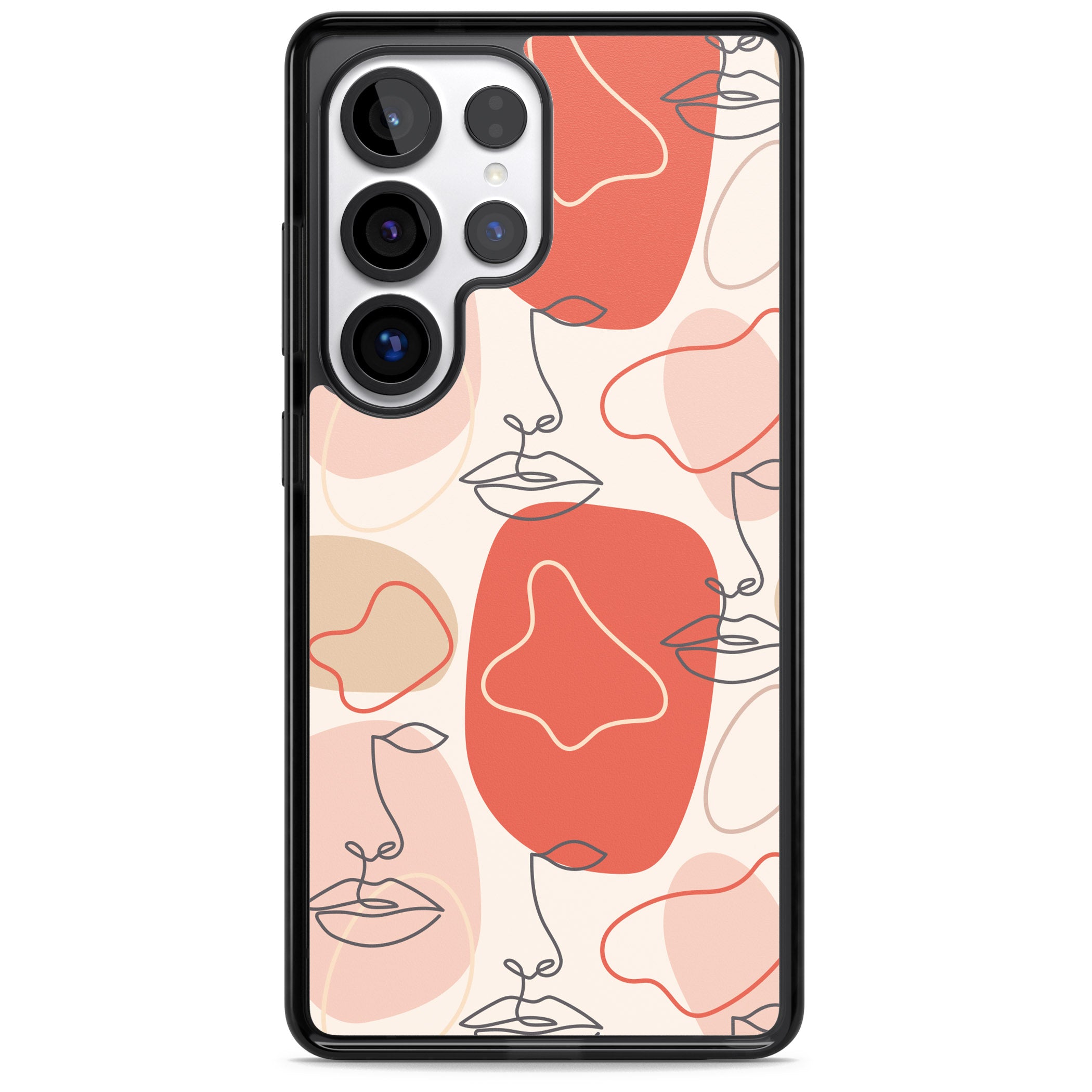 Abstract Face Line Art