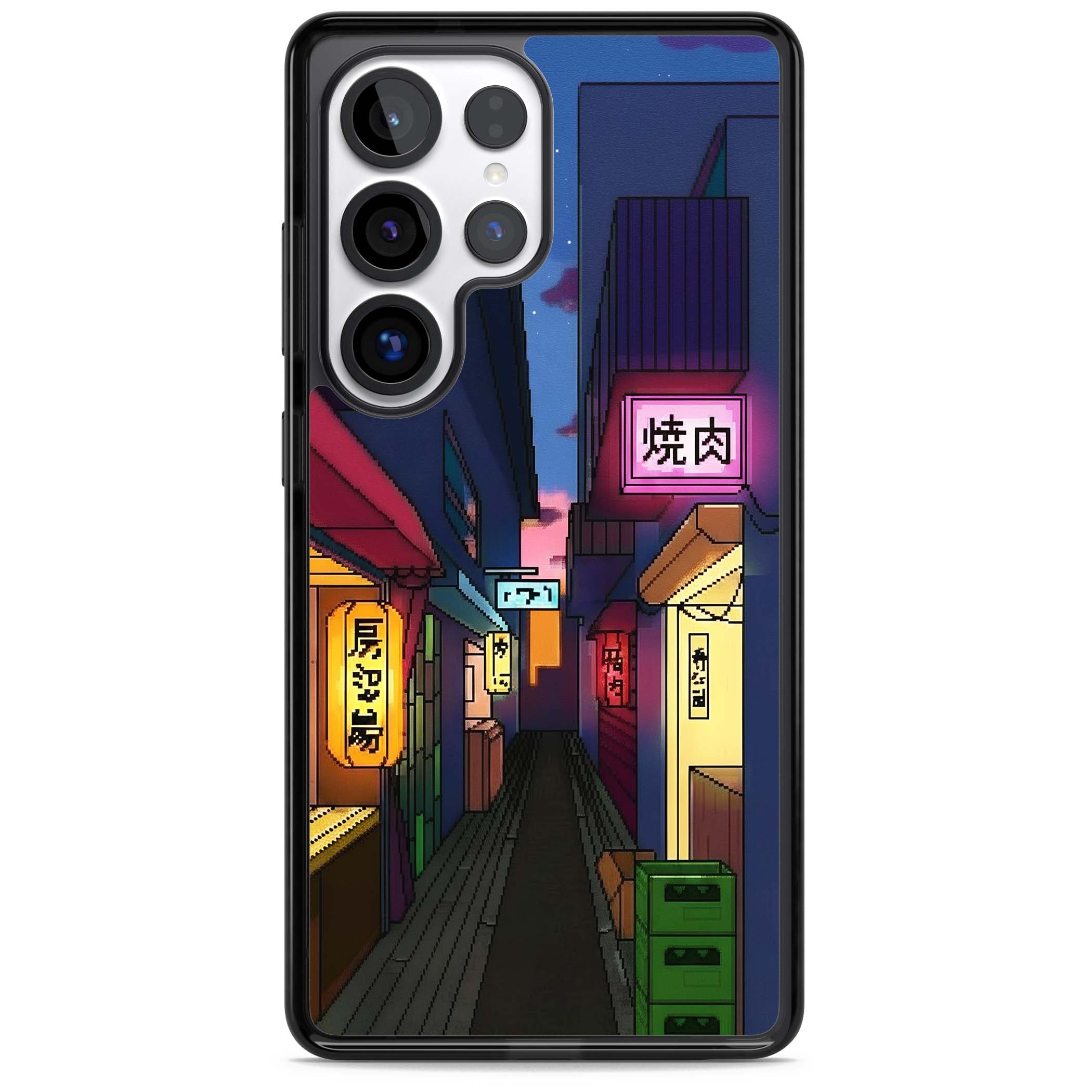Nights In The Yokocho for him iPhone case | Black Impact case for Samsung Galaxy S25 Ultra