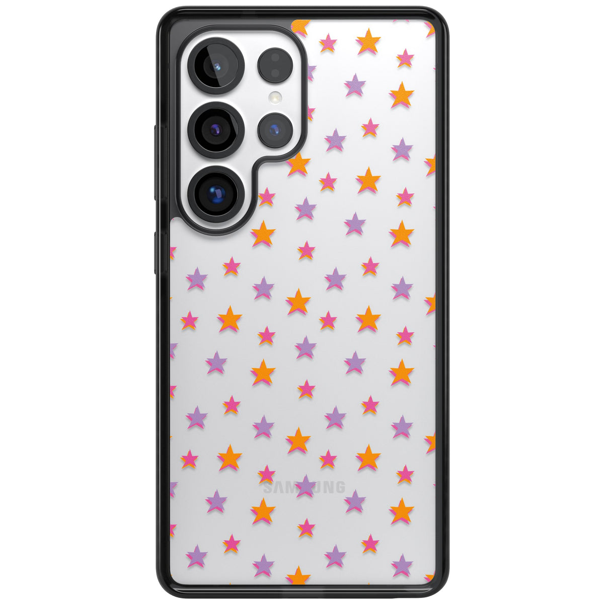 Spangling Stars Samsung S25 Ultra / Samsung S26 Ultra Impact Black Phone Case front