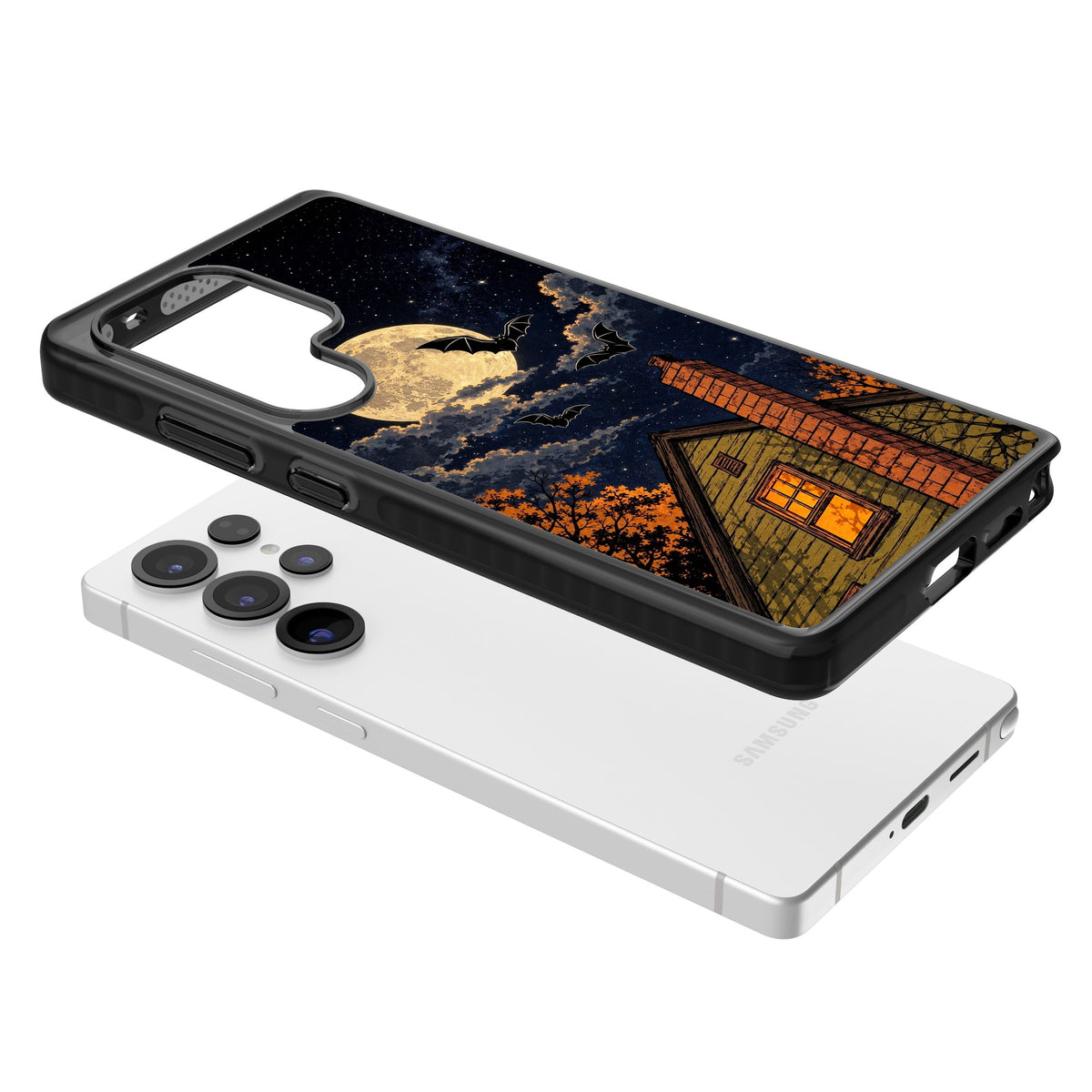 Hollows Eve Samsung S25 Ultra / Samsung S26 Ultra Impact Black Phone Case angled