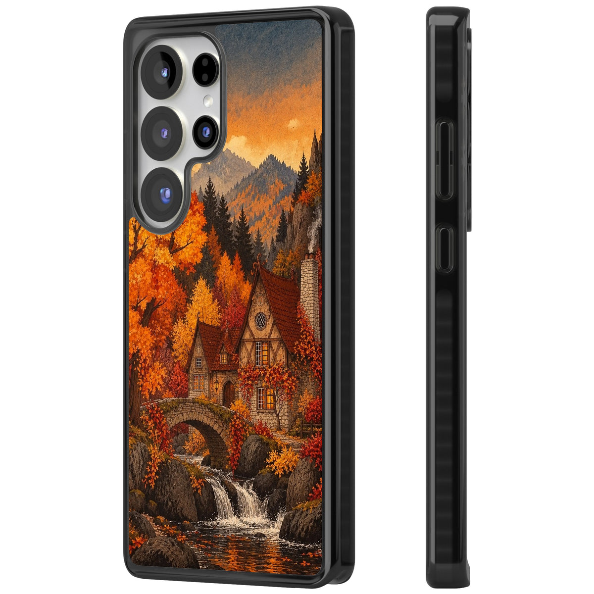 Auburn Cottage Samsung S25 Ultra / Samsung S26 Ultra Impact Black Phone Case side