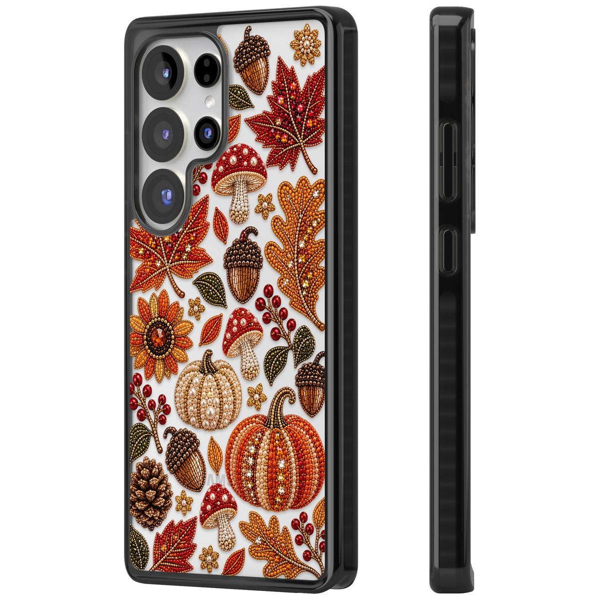 Beaded Autumn Samsung S25 Ultra / Samsung S26 Ultra Impact Black Phone Case side