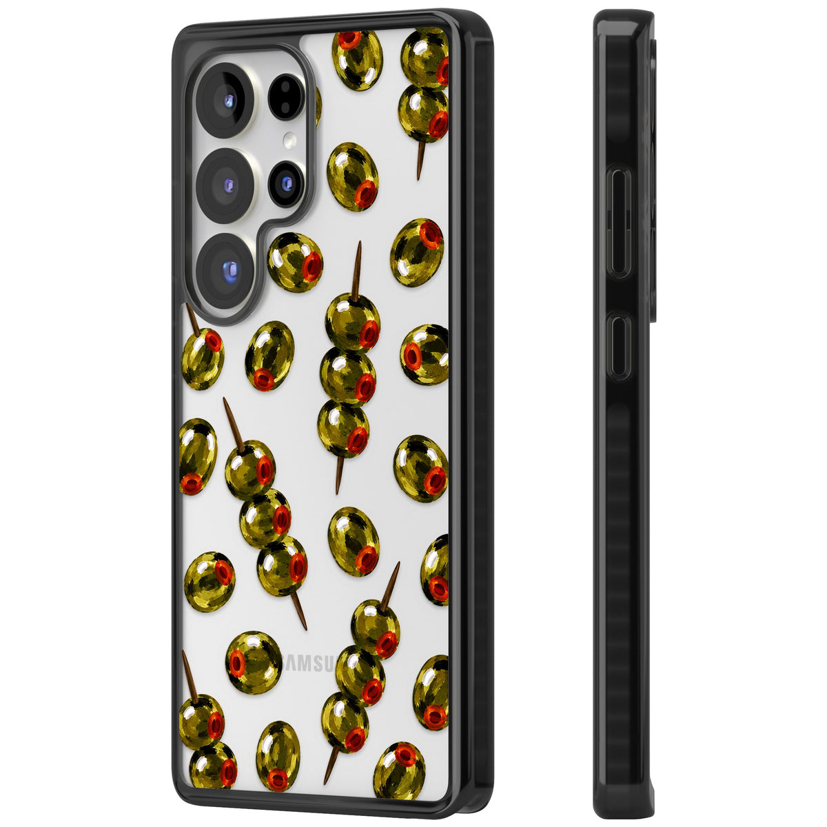 Painted Olives Samsung S25 Ultra / Samsung S26 Ultra Impact Black Phone Case side