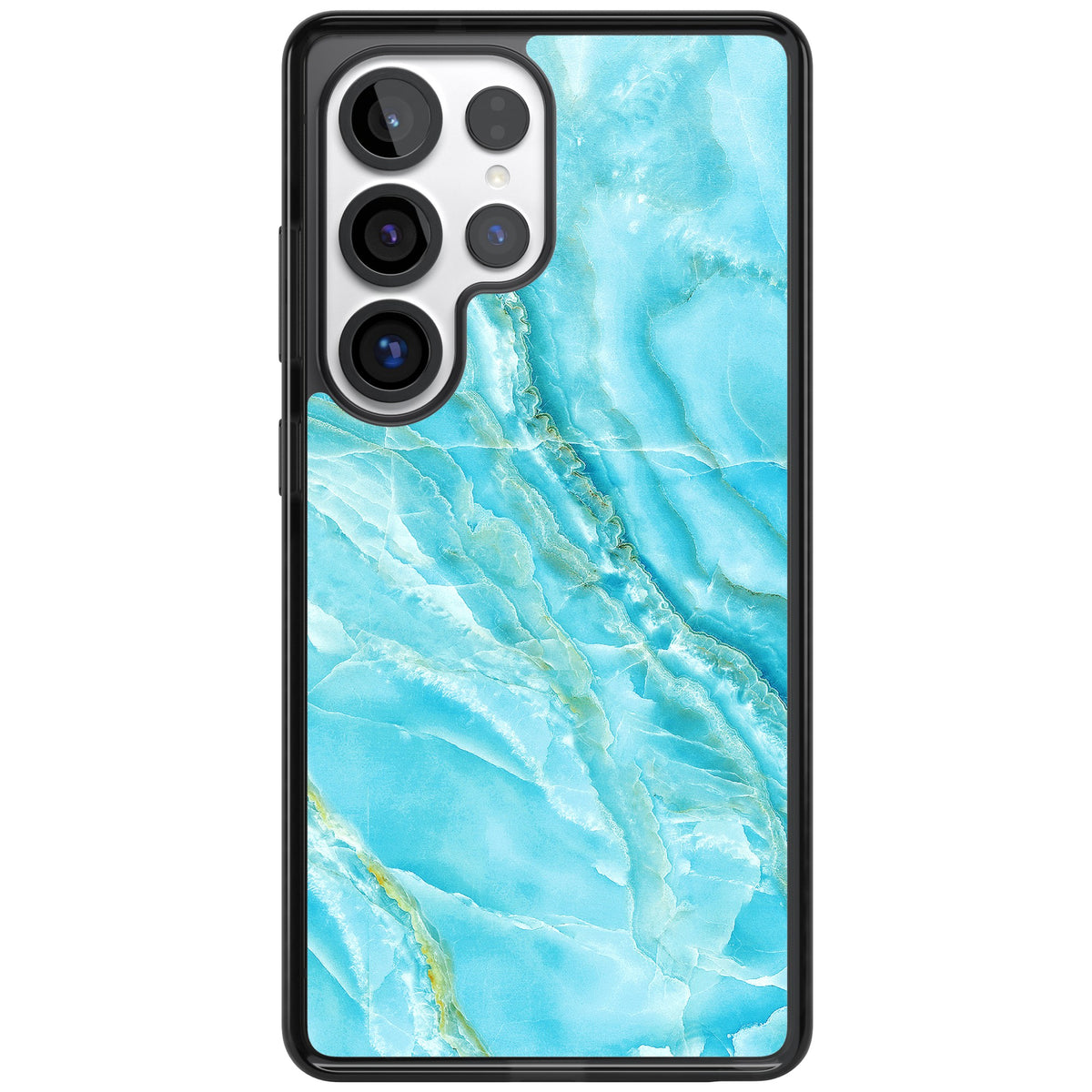 Blue Onyx Marble Samsung S25 Ultra / Samsung S26 Ultra Impact Black Phone Case front