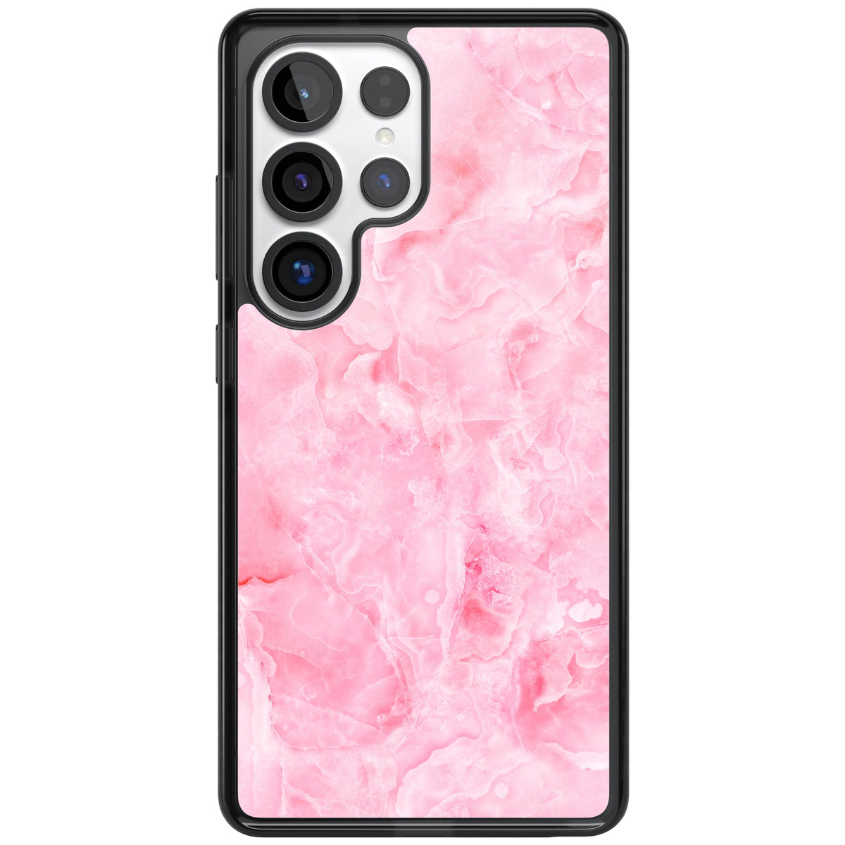 Pink Onyx Marble Samsung S25 Ultra / Samsung S26 Ultra Impact Black Phone Case front