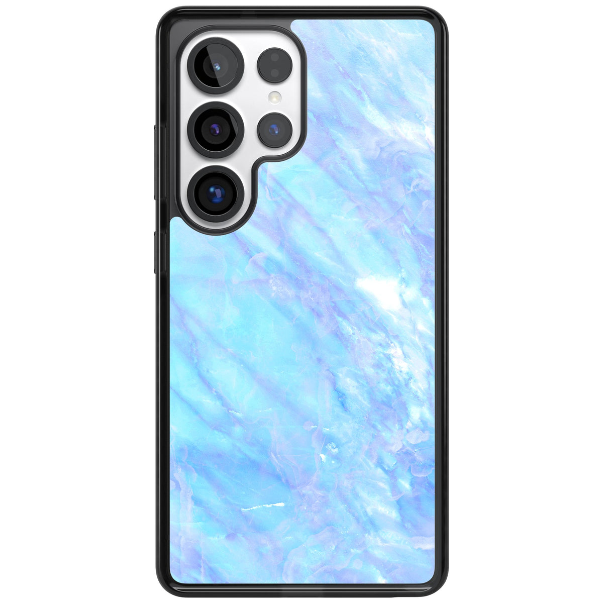 Iridescent Marble Samsung S25 Ultra / Samsung S26 Ultra Impact Black Phone Case front