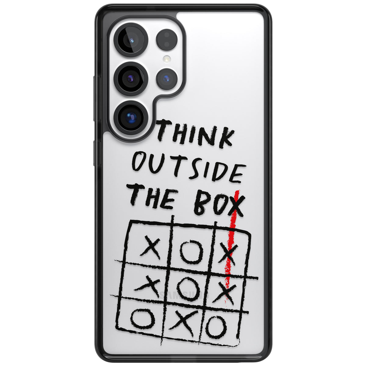 Think Outside The Box Samsung S25 Ultra / Samsung S26 Ultra Impact Black Phone Case front