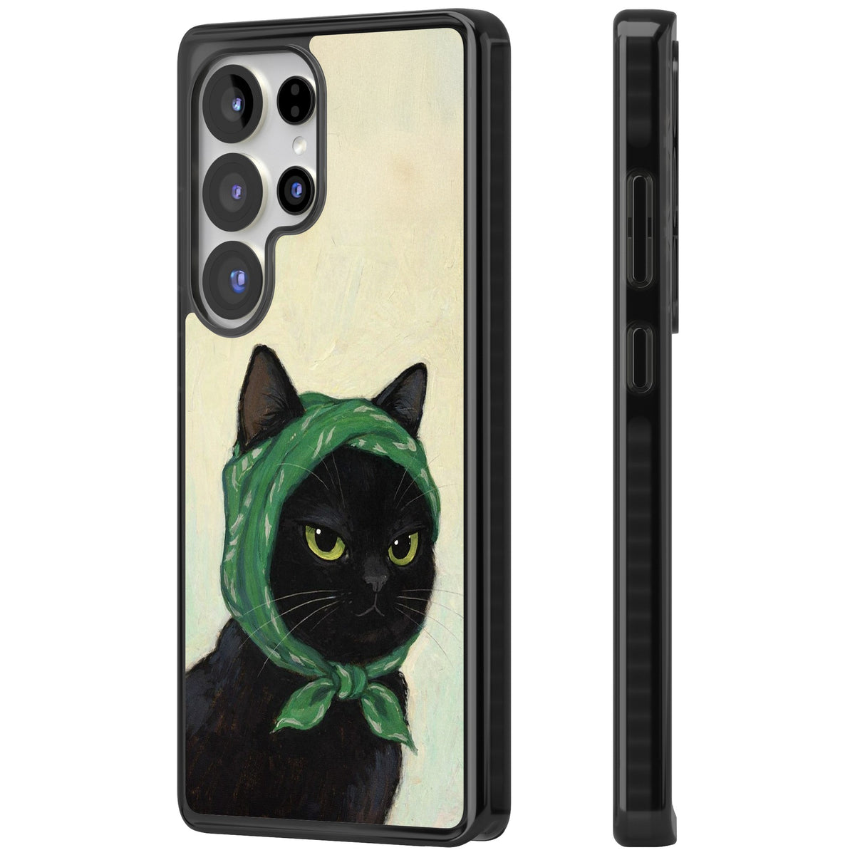 Unamused Kitty Samsung S25 Ultra / Samsung S26 Ultra Impact Black Phone Case side