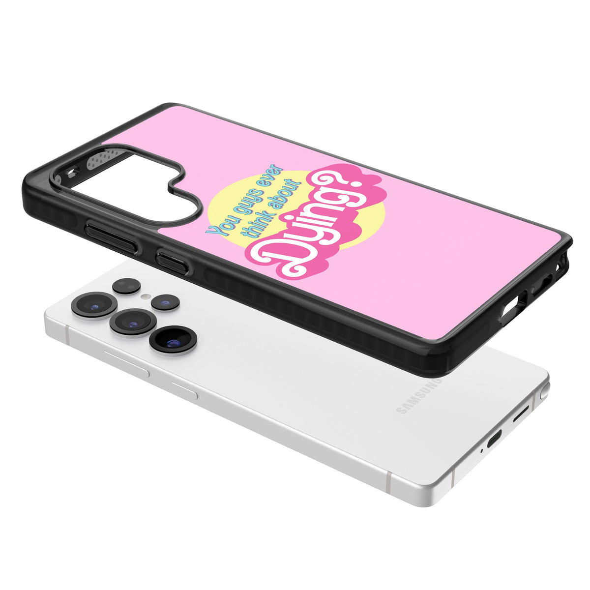 Ever Think About Dying? Samsung S25 Ultra / Samsung S26 Ultra Impact Black Phone Case angled