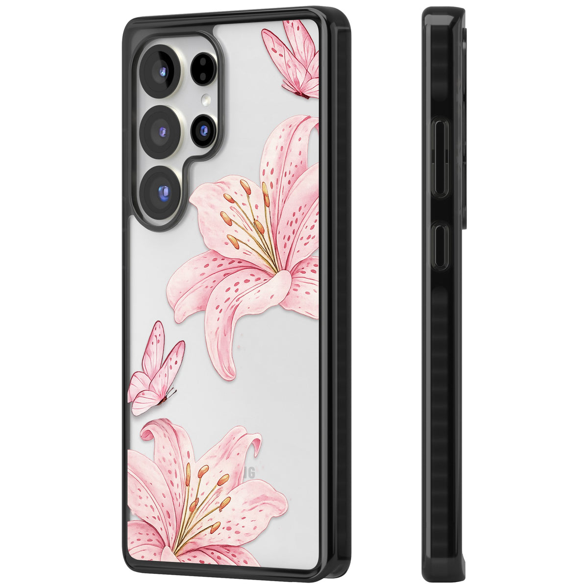 Lily Whisper Samsung S25 Ultra / Samsung S26 Ultra Impact Black Phone Case side