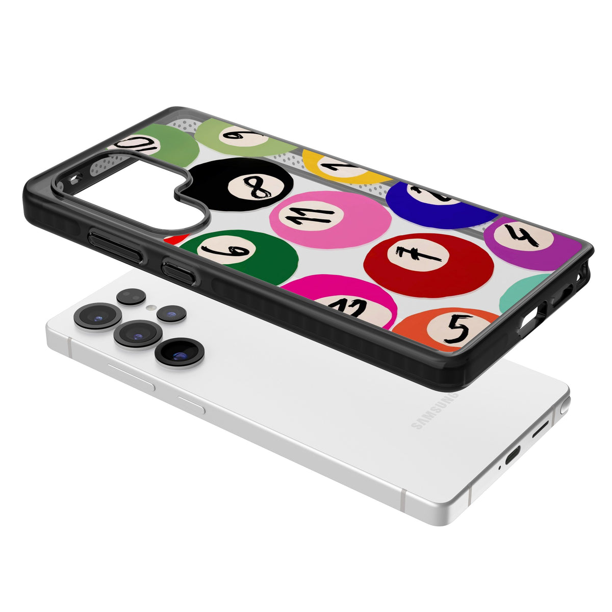 Lucky Break Samsung S25 Ultra / Samsung S26 Ultra Impact Black Phone Case angled