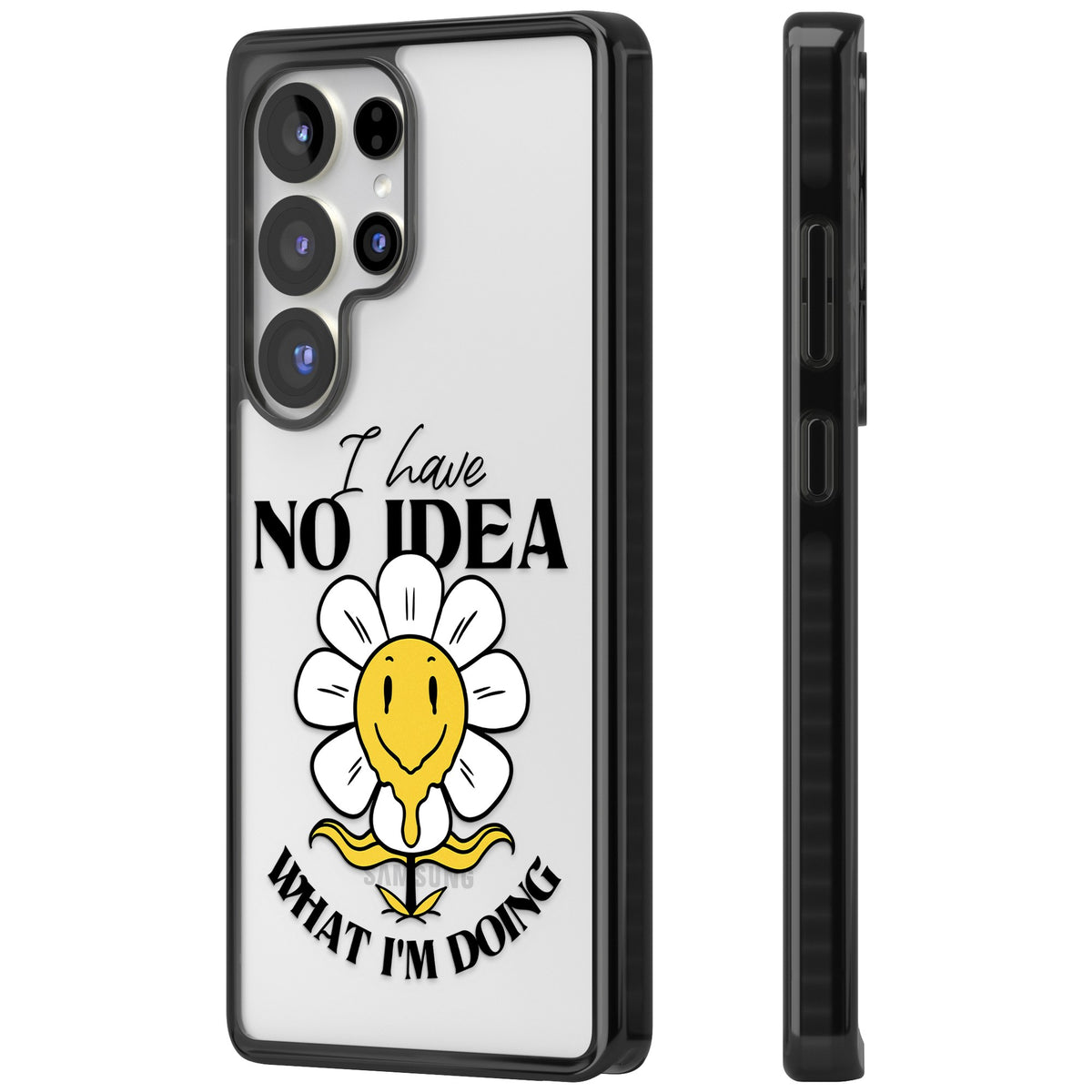 No Idea Samsung S25 Ultra / Samsung S26 Ultra Impact Black Phone Case side