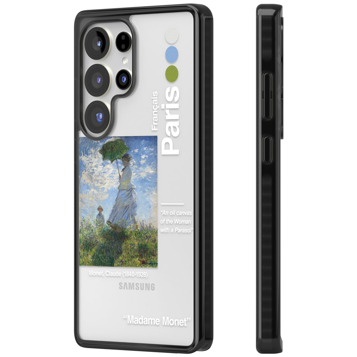 Madame Monet And Her Son Samsung S25 Ultra / Samsung S26 Ultra Impact Black Phone Case side
