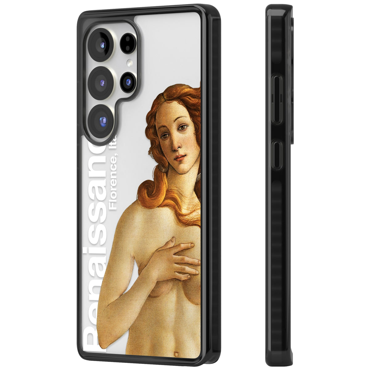 Florence Renaissance Samsung S25 Ultra / Samsung S26 Ultra Impact Black Phone Case side
