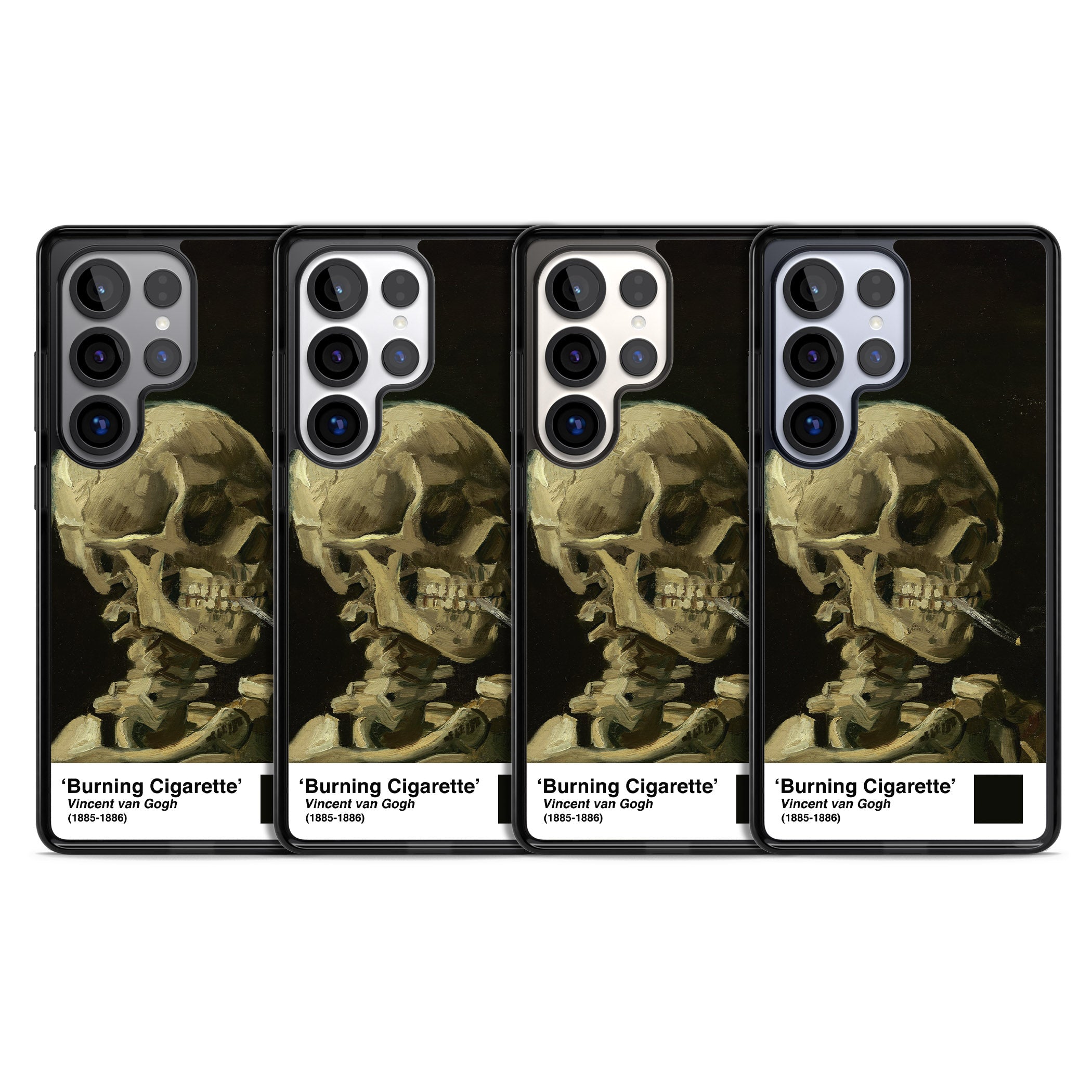 Skull Of A Skeleton With Burning Cigarette