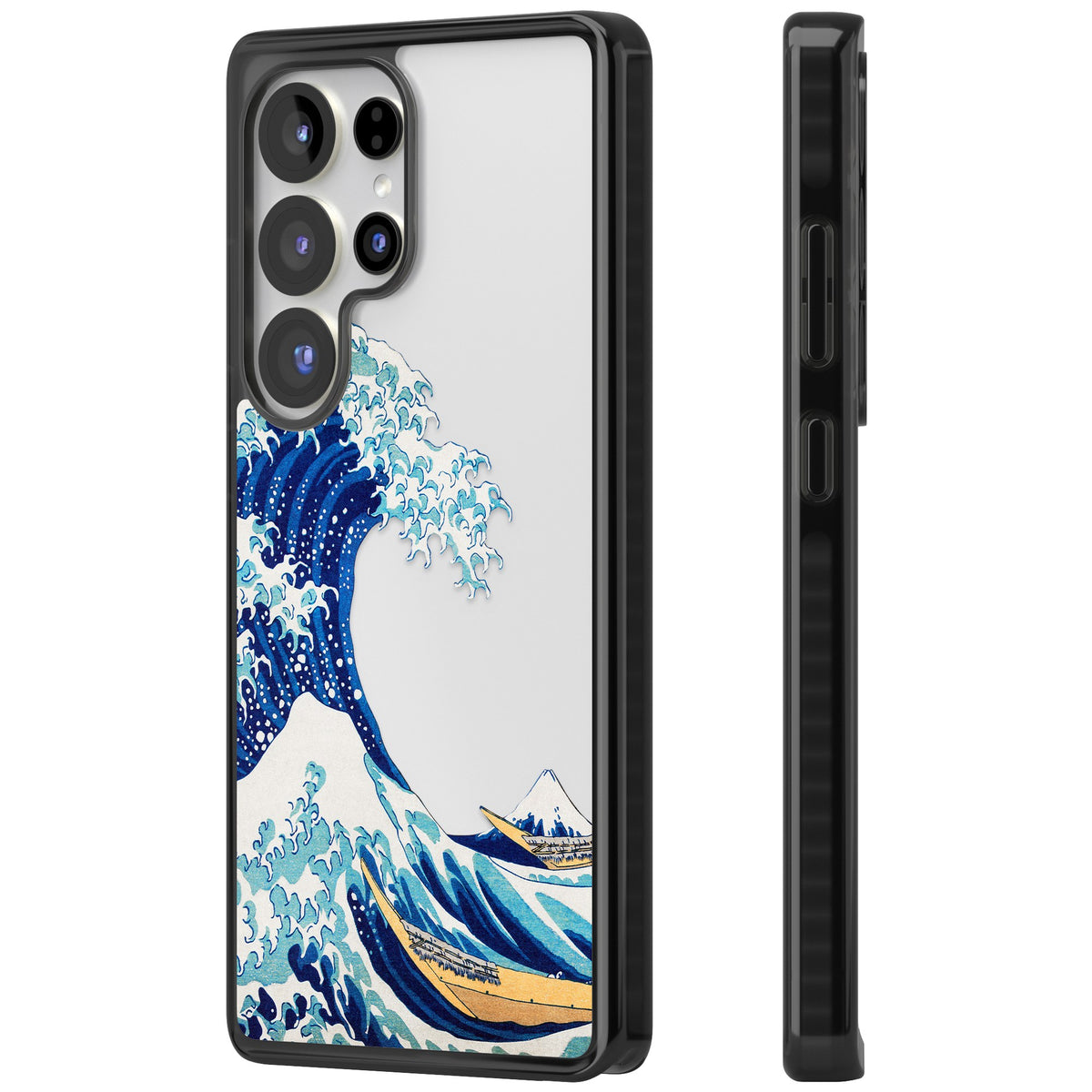The Great Wave Of Kanagawa Samsung S25 Ultra / Samsung S26 Ultra Impact Black Phone Case side