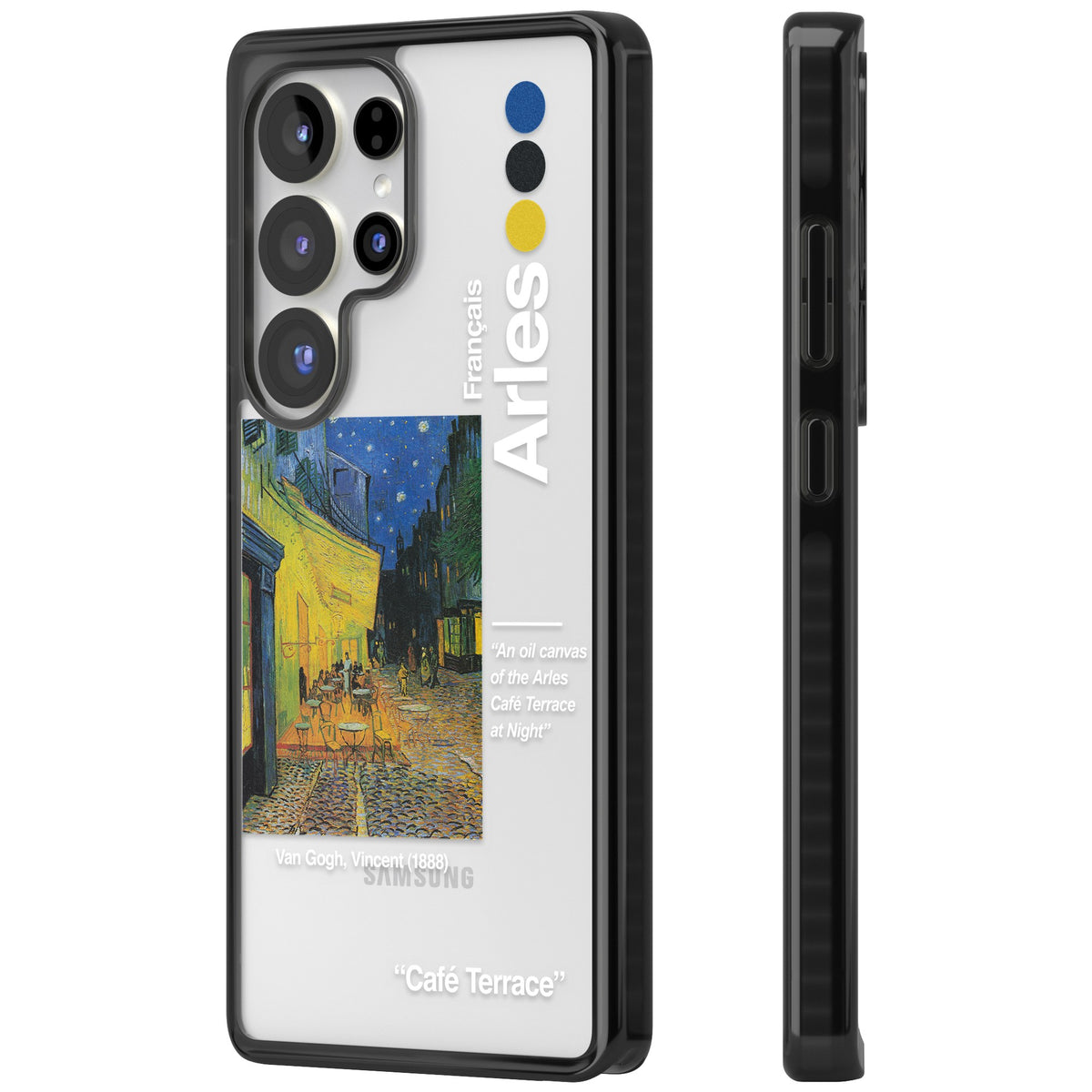 Cafe Terrace At Night Samsung S25 Ultra / Samsung S26 Ultra Impact Black Phone Case side