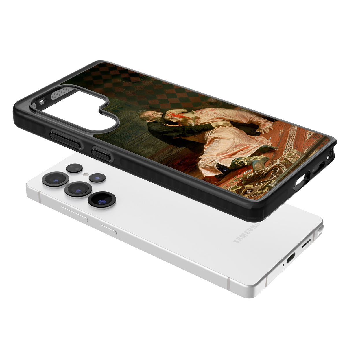 Ivan The Terrible & His Son Samsung S25 Ultra / Samsung S26 Ultra Impact Black Phone Case angled