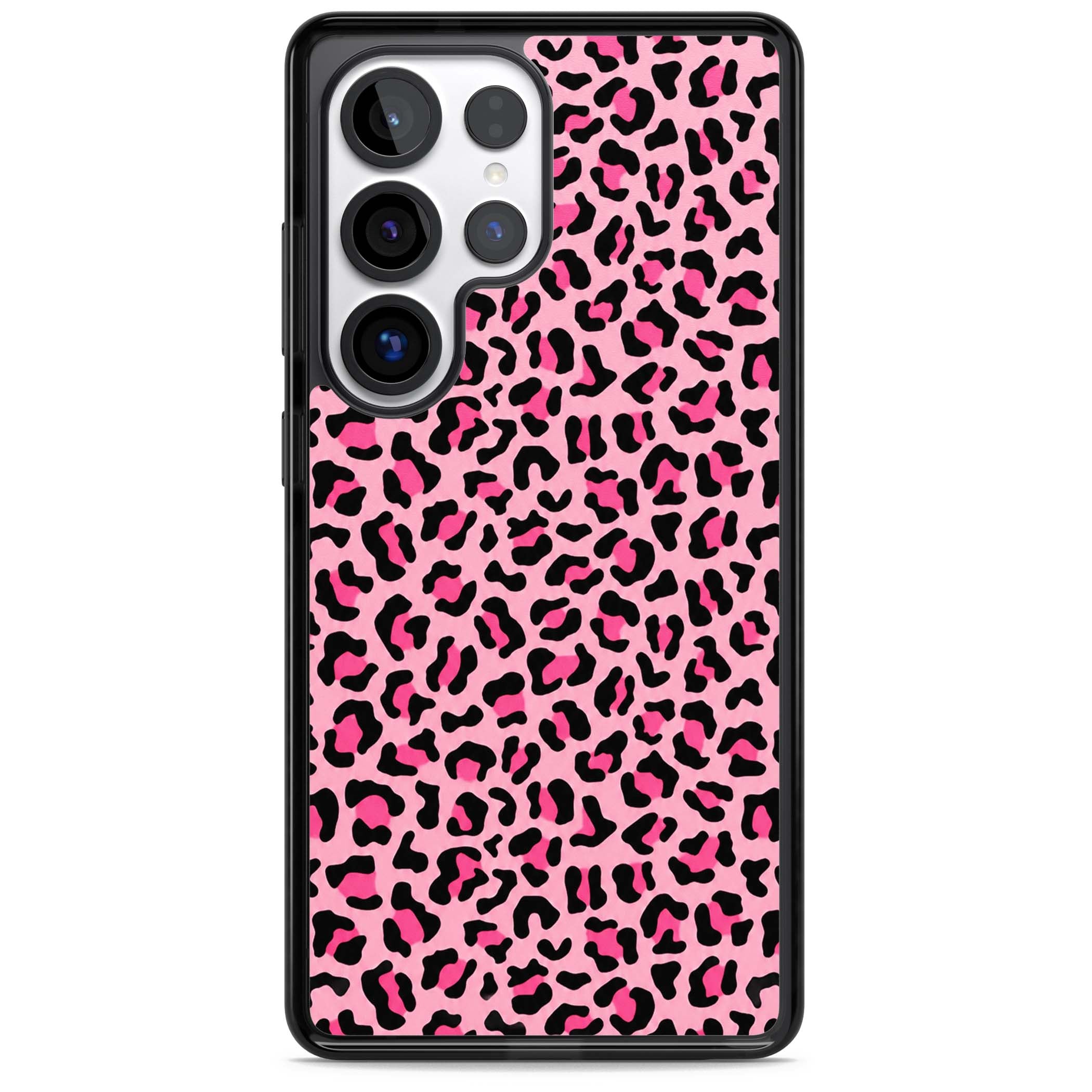 Pink Leopard baddie iPhone case | Black Impact case for Samsung Galaxy S25 Ultra