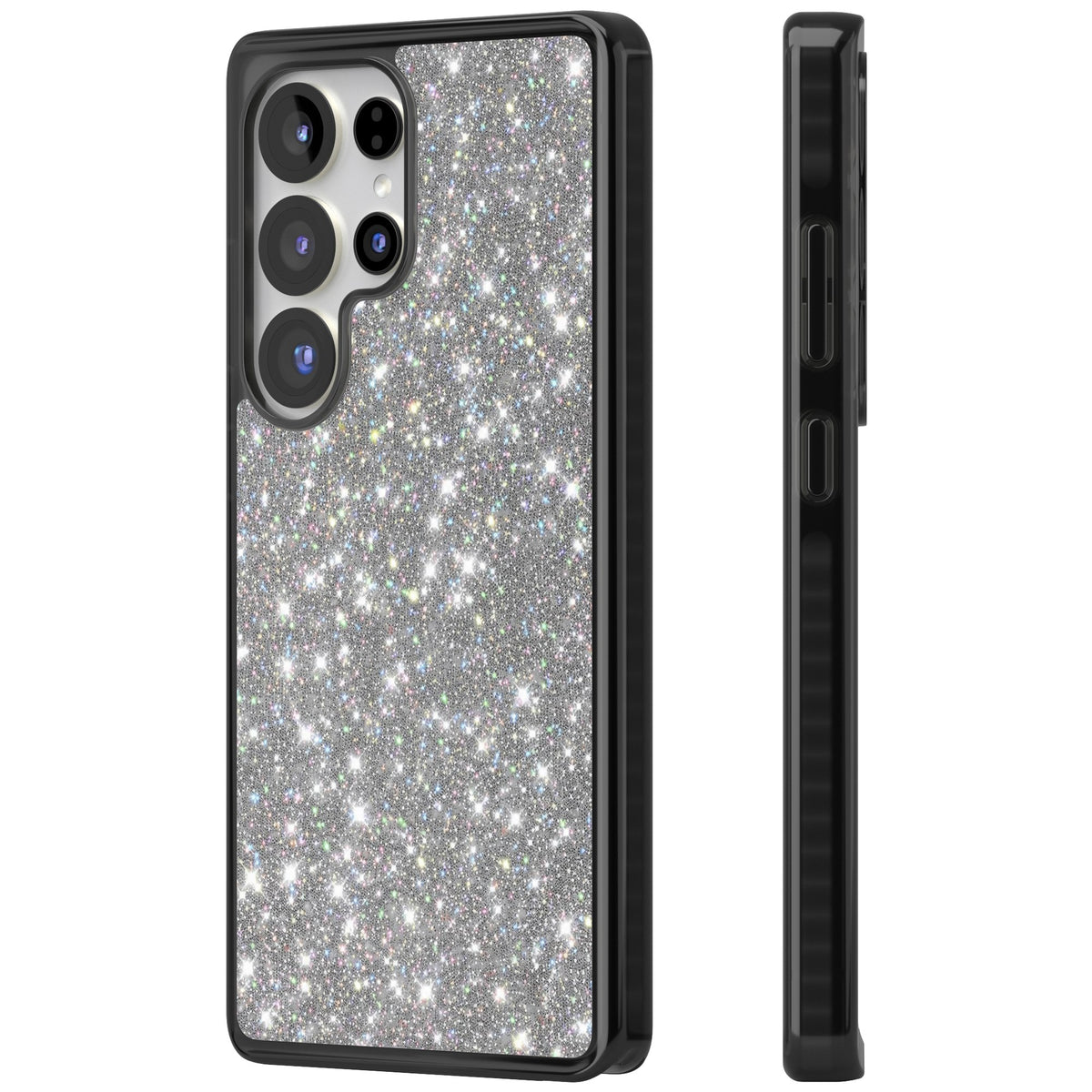Diamond Samsung S25 Ultra / Samsung S26 Ultra Impact Black Phone Case side
